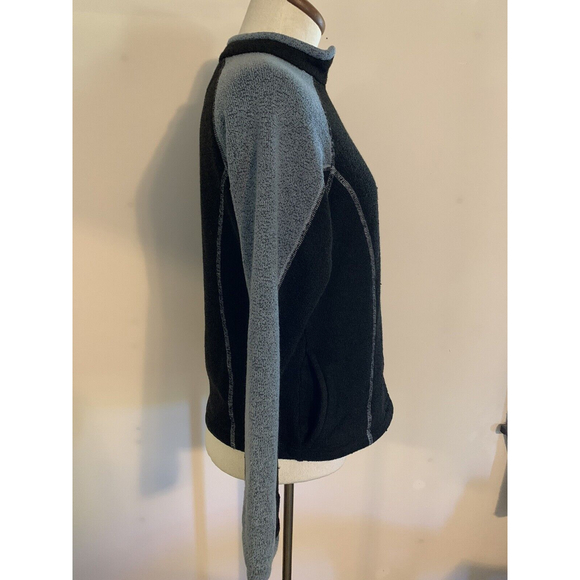 Kuhl Alpaca Fleece Full Zip Woman’s Thumb Holes Brown/Gray Size Small Pockets - Picture 3 of 11